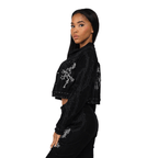 Ensemble floqué taille haute pour femme