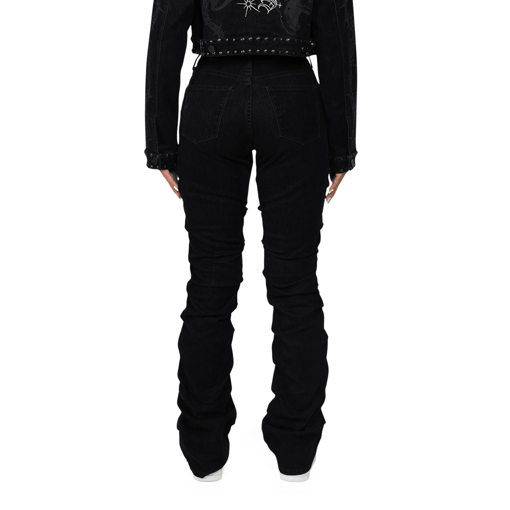 Ensemble floqué taille haute pour femme