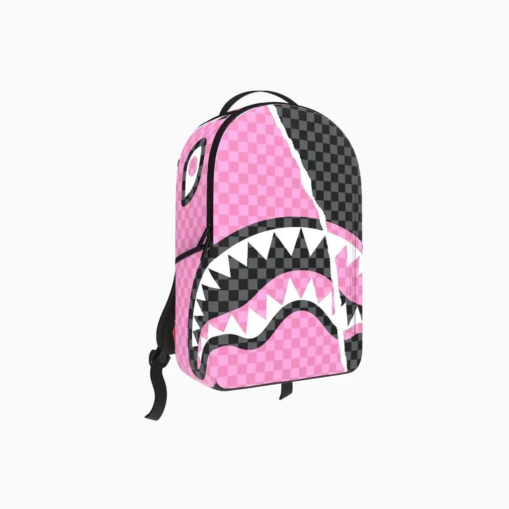 Pink And Black Tear Sip Backpack