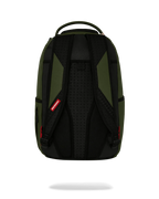 Mochila de nailon verde en relieve Shark Central