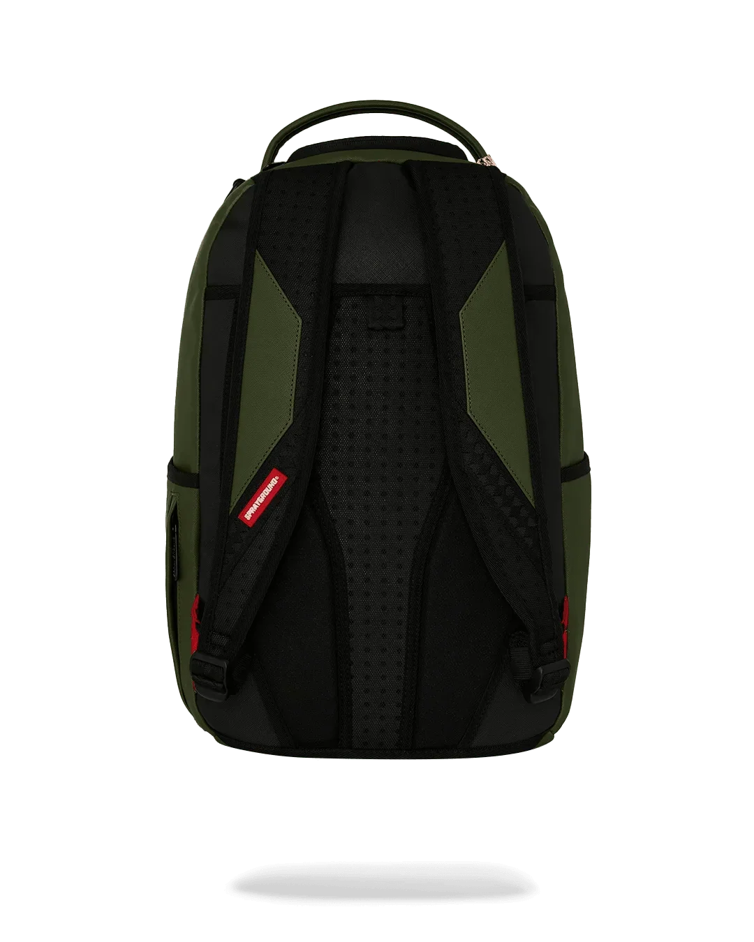 Mochila de nailon verde en relieve Shark Central