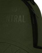 Mochila de nailon verde en relieve Shark Central