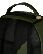 Mochila de nailon verde en relieve Shark Central