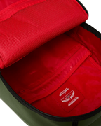 Mochila de nailon verde en relieve Shark Central