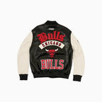 Men's Chicago Bulls Leather Varsity Jacket