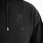 Men's B Logo Rhinestone Pull Over Hoodie