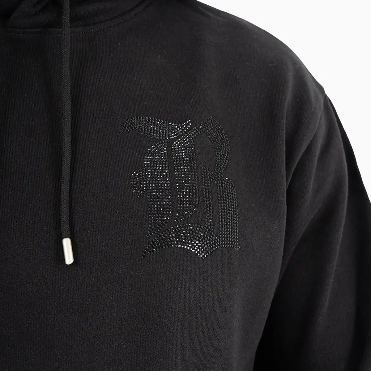Men's B Logo Rhinestone Pull Over Hoodie