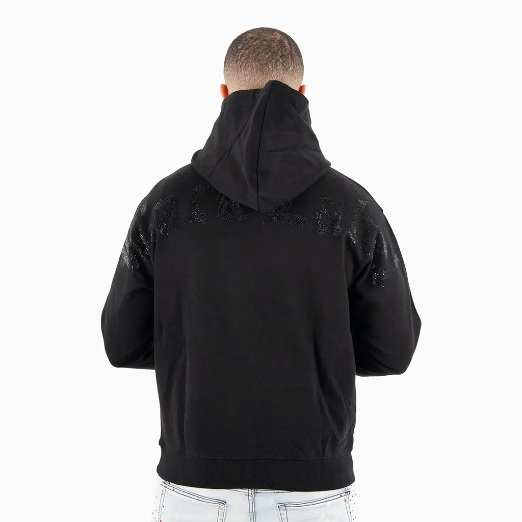 Men's B Logo Rhinestone Pull Over Hoodie
