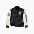 Blouson Teddy en cuir Memphis Grizzlies pour homme