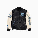 Blouson Teddy en cuir Memphis Grizzlies pour homme
