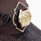 Breyer's Buck 50 Wool Trucker Hat With Leather Visor
