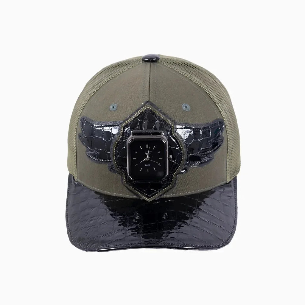 Breyer's Buck 50 Wool Trucker Hat With Leather Visor