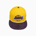 Gorra Breyer's Buck 50 de Los Angeles Lakers con visera de cuero