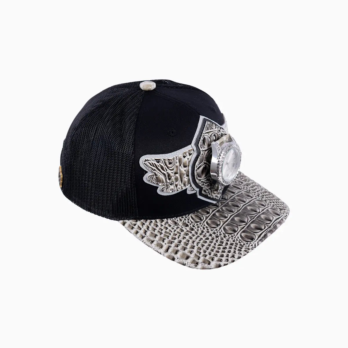 Gorra camionera de lana Buck 50 con visera de cuero Breyer