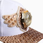 Casquette de routier en laine Buck 50 Breyer avec visière en cuir