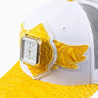 Casquette de routier en laine Buck 50 Breyer avec visière en cuir