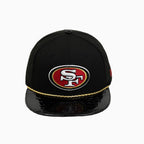 Casquette Breyer's Buck 50 des 49ers de San Francisco avec visière en cuir
