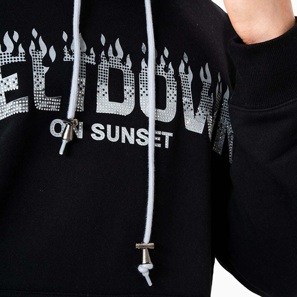 Sweat à capuche en molleton Homme "Sunset Stone"