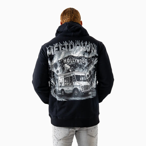 Men's Meltdown On Sunset Stone Hoodie