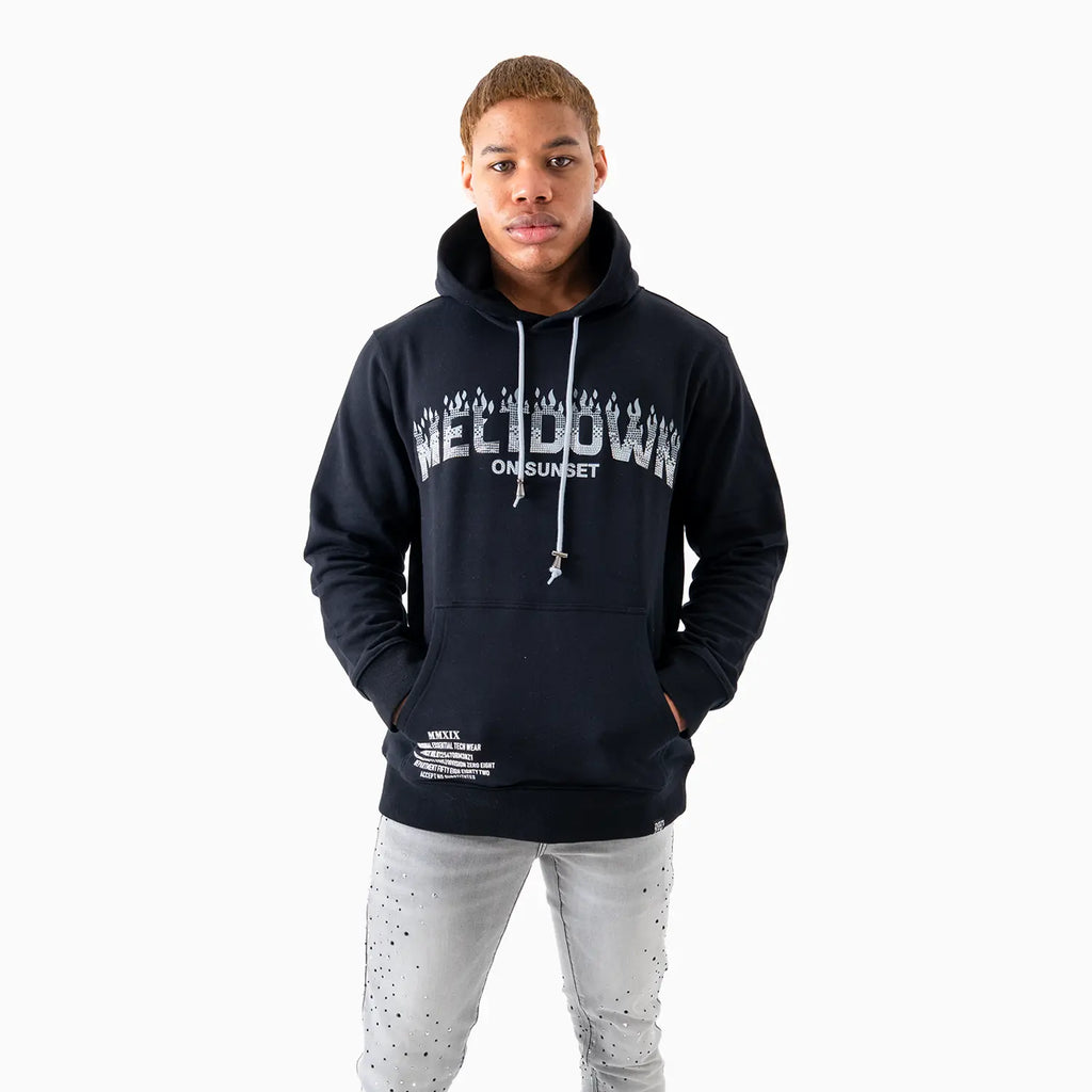 Sweat à capuche en molleton Homme "Sunset Stone"