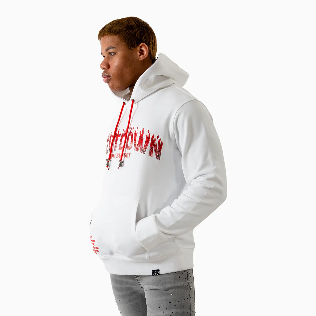 Men's Meltdown On Sunset Stone Hoodie