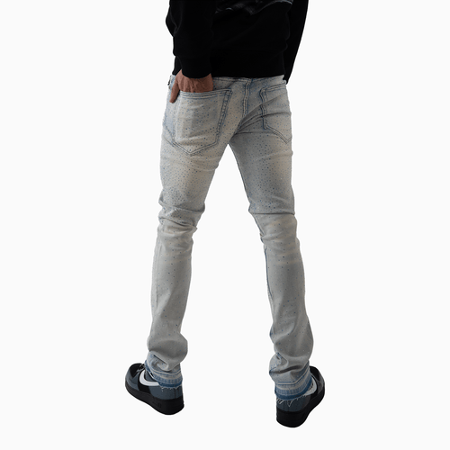 Men's Denim With Baby Blue Stone Pant