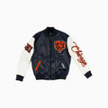 Blouson Teddy en cuir des Chicago Bears pour homme