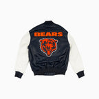 Blouson Teddy en cuir des Chicago Bears pour homme
