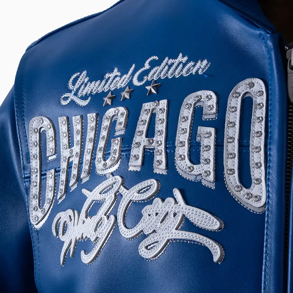 Blouson en Cuir Pelle-Pelle X TB Windy City pour Homme
