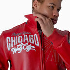 Blouson en Cuir Pelle-Pelle X TB Windy City pour Homme
