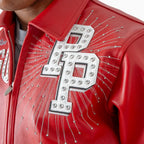 Blouson en Cuir Pelle-Pelle X TB Windy City pour Homme
