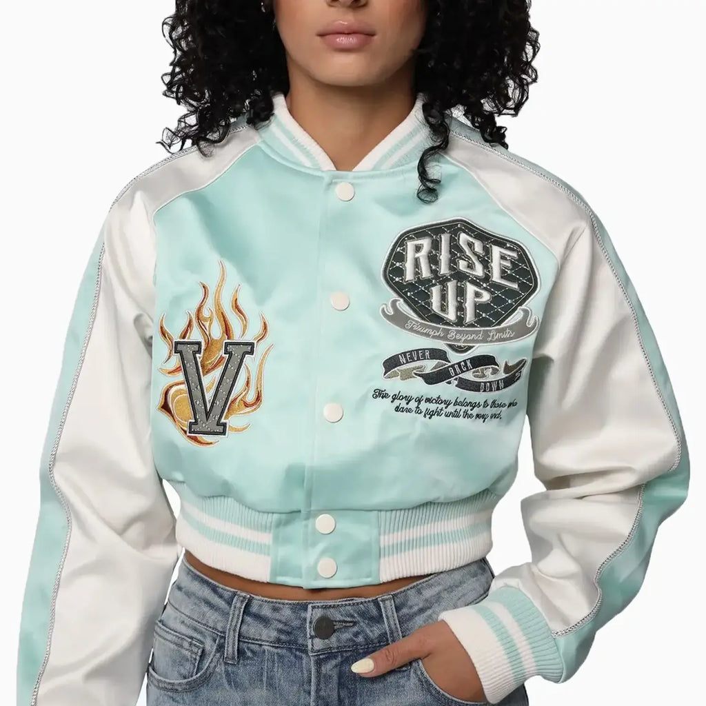 Veste courte légère universitaire pour femme