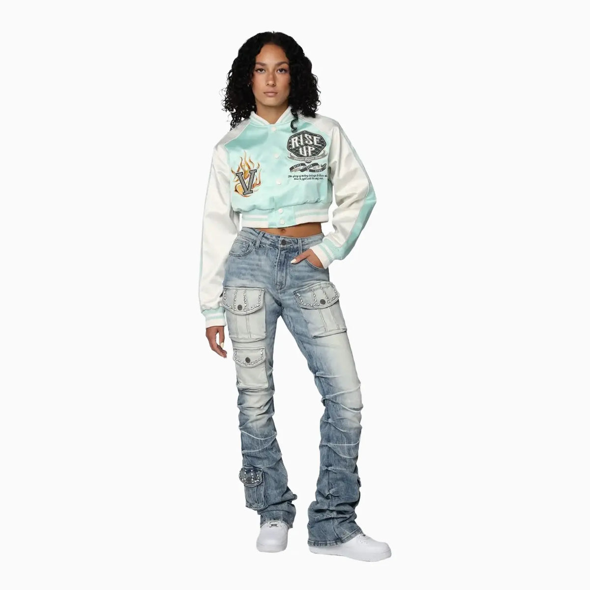 Veste courte légère universitaire pour femme