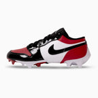 Men's Jordan 1 Low TD Football Cleat 'Gym Red Black'