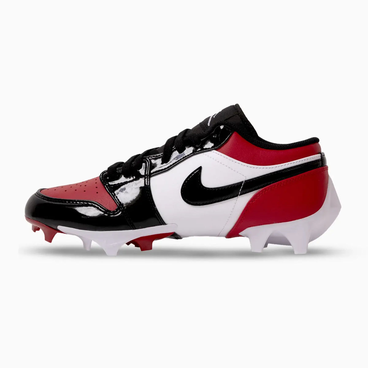Men's Jordan 1 Low TD Football Cleat 'Gym Red Black'