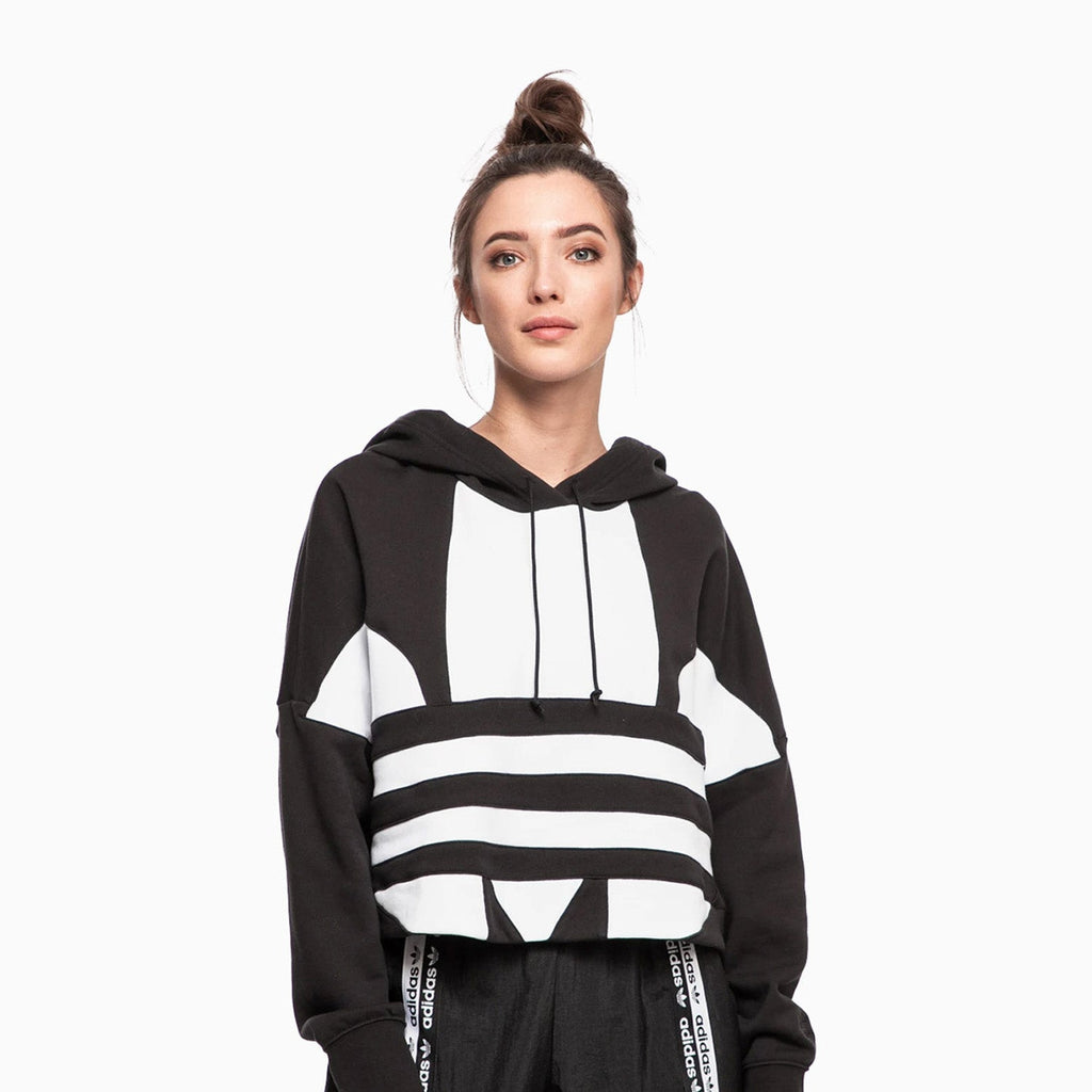 Women's Large Logo Cropped Hoodie