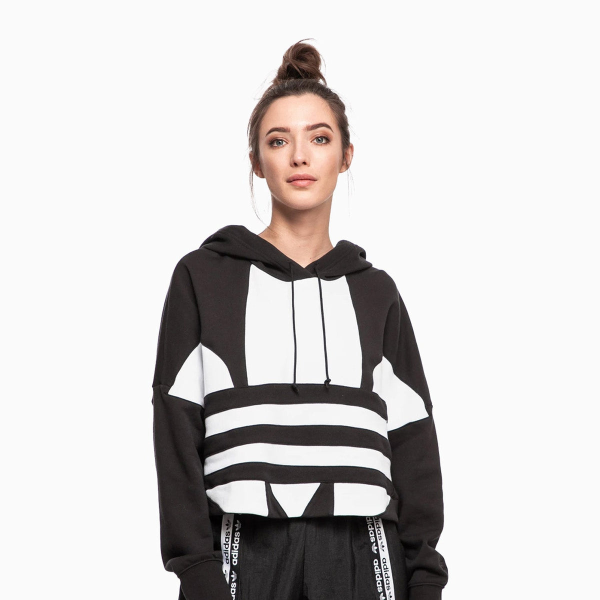 Women's Large Logo Cropped Hoodie