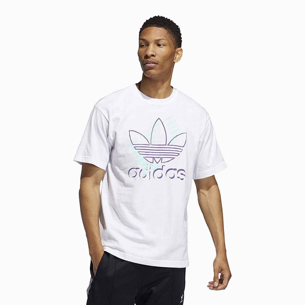 Men's Originals Sketch Trefoil T Shirt - Famous | Online Store
