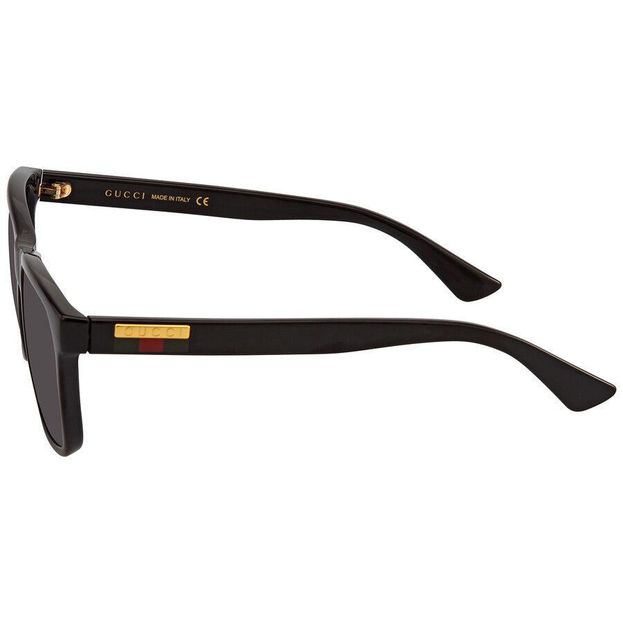 Lunettes de soleil noires et grises Gucci pour hommes