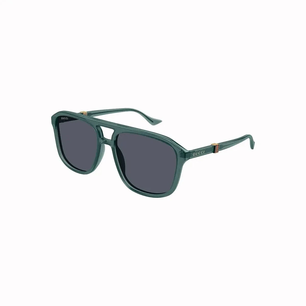 Lunettes de soleil Gucci pour homme en métal et acétate recyclé