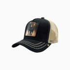 The Bull Black Beige Trucker Hat