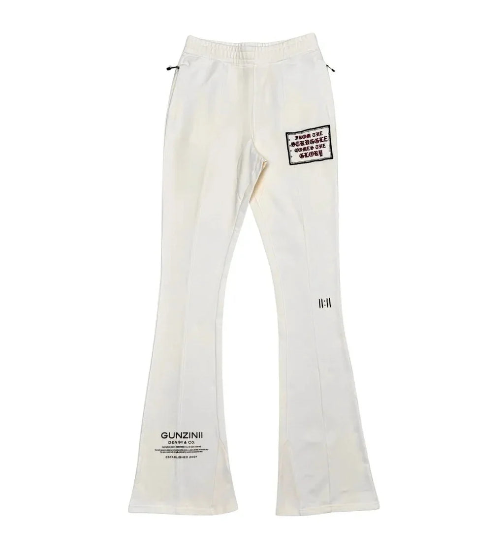 Ensemble coordonné graphique Savage Culture pour homme – Édition blanc cassé