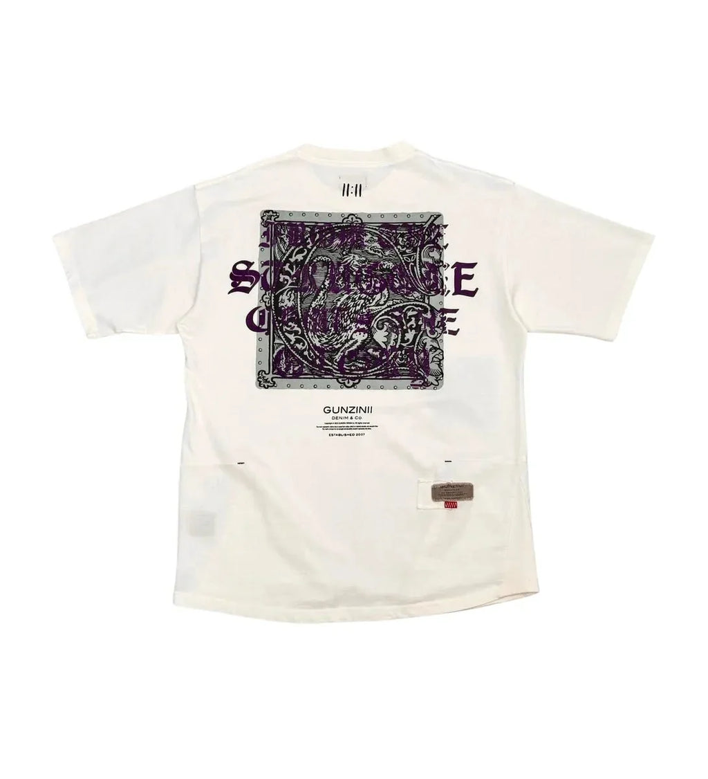 Ensemble coordonné graphique Savage Culture pour homme – Édition blanc cassé