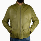 Blouson en cuir de moto Hudson pour homme