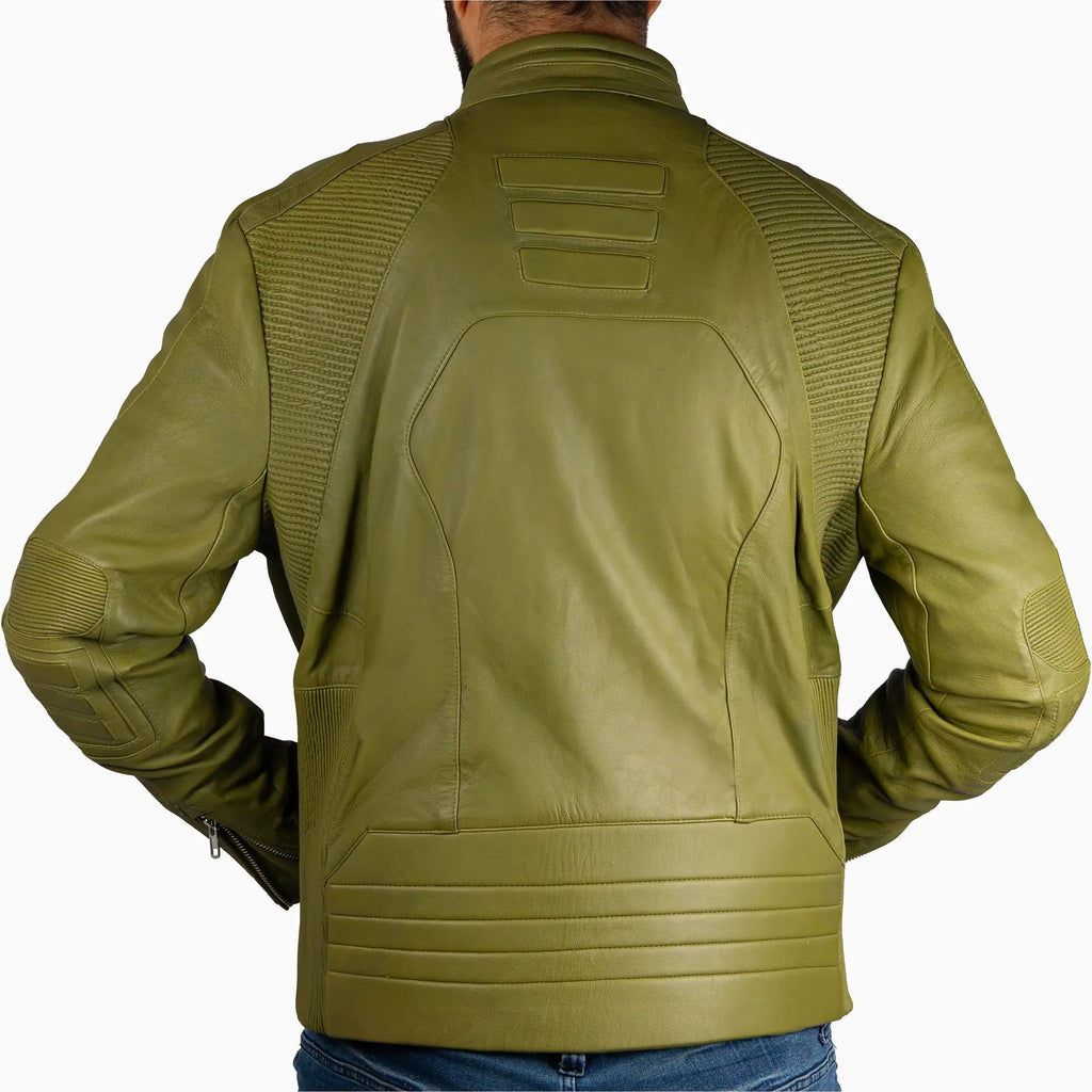 Blouson en cuir de moto Hudson pour homme