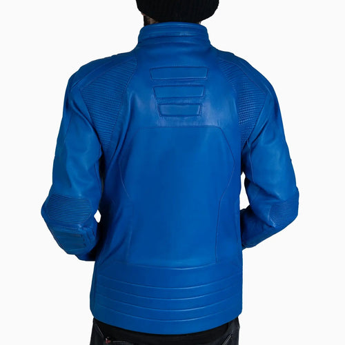 Chaqueta de cuero Moto Husdon para hombre