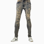 Men's Ross Fit With Shreds Denim Pant