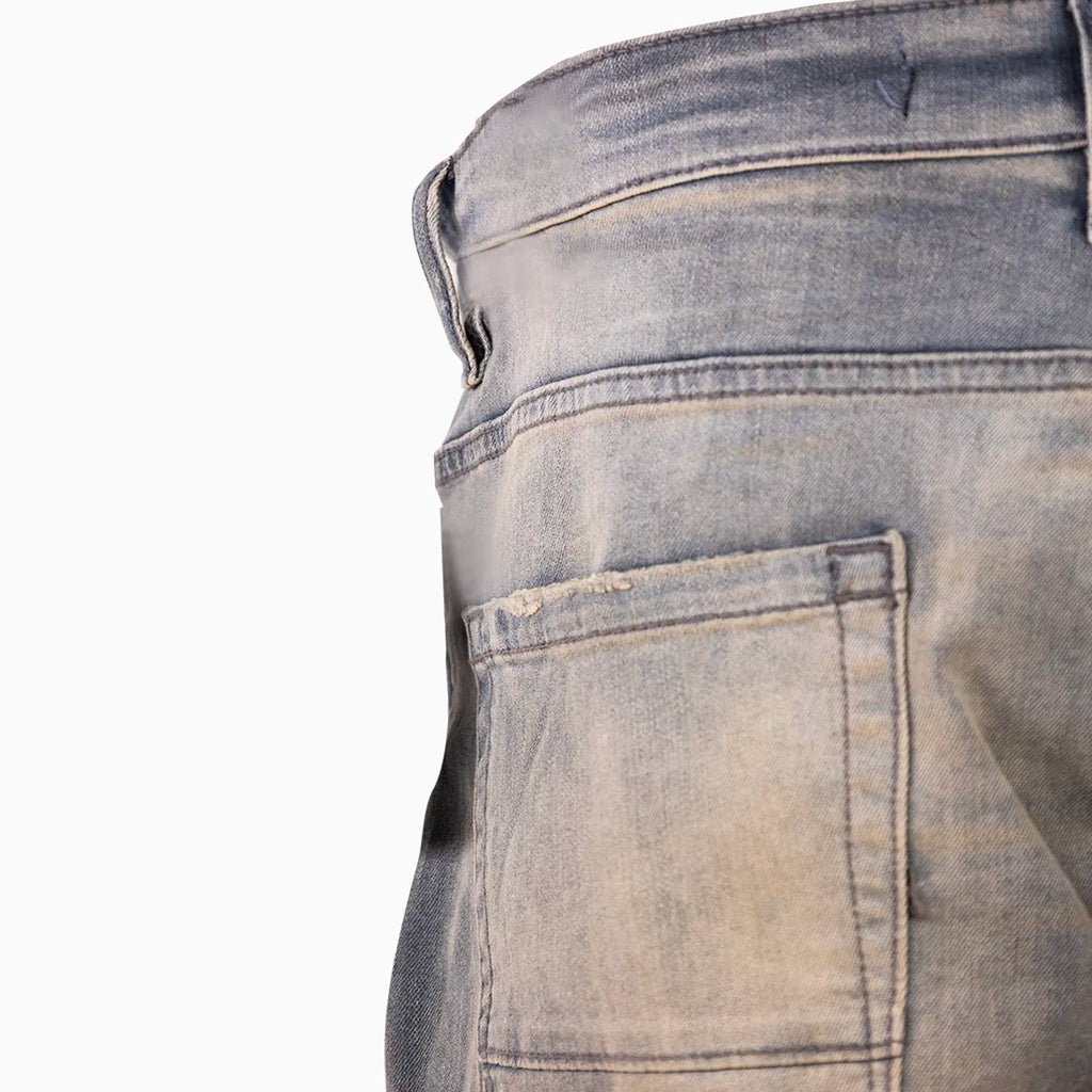 Pantalon en jean pour homme Ross Fit délavé à fort contraste