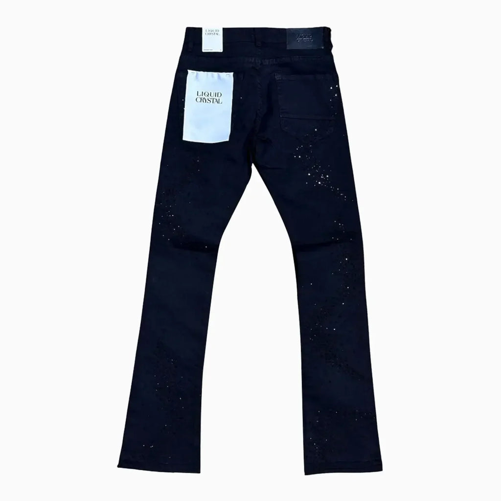 Pantalon en jean empilé à cristaux liquides pour homme (petite et grande taille)