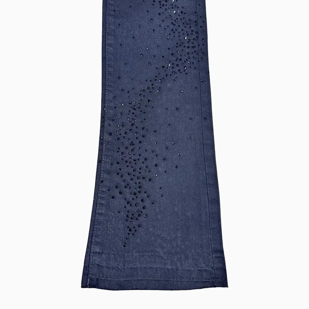 Pantalon en jean empilé à cristaux liquides pour homme (petite et grande taille)